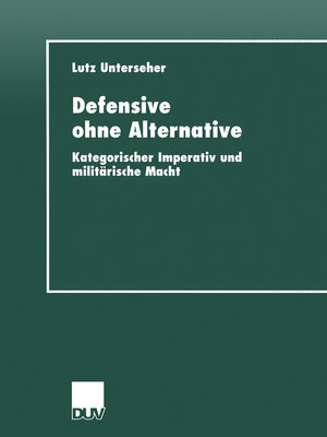 cover image of Defensive ohne Alternative